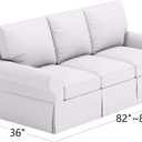 Polyester Flax PB Basic Sofa Cover Fits Pottery Barn Basic Slipcover 3 Seat
Width: 82.5" Durable Polyester Flax Sofa Cover Replacement Slipcover Beige Color.SOFA COVER ONLY. NOT A SOFA