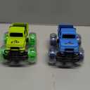 Monster Trucks Toys for Toddlers Boys: Light-up Wheels for Kids Age 2-4 Years Old,Toy Car for Kid Ages 3-5,Boy Cars to 3-6,Toy Truck for Toddler 1-3,Jam Birthday Gift for Children 1-3 (Blue and Green)