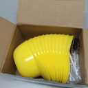 Gejoy 12 Set Yellow Helmet Snack Ice Cream Bowl Construction Hard Hats Snack Bowl 8 oz Mini Sundae Bowl with Novelty Disposable Plastic Shovel Shape Dessert Spoon for Construction Worker Theme Party