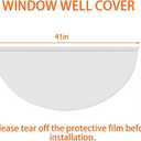 Clear Window Well Covers Outside 41" X 18"