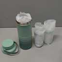 Momcozy 22oz Portable Breast Milk Cooler for Outdoor, Life Saver with 360 Total Cooling for 24 Hours, Larger Capacity Travel Breastmilk Chiller with 2pcs Baby Bottles for Breastmilk Storage, Green