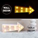 Uonlytech 3D Arrow Sign Light, Right Arrow Night Lighted Arrow Marquee Corridor Light Wall Decor for Bedroom Christmas Birthday Party