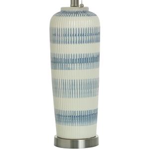 Style Craft Caleb - Ceramic Table Lamp - Blue Ivory