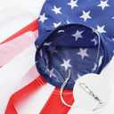 USA 4th of July Decorations Outdoor - 2 Pack American USA Flag Windsocks Stars & Stripes Patriotic Decorations for Hanging Yard and Garden, Water-Proof Fade Resistant Wind Sock (40 Inch)