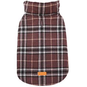 Kuoser Warm Dog Coat, Waterproof Dog Jacket for Extra Large Dogs, Adjustable Durable XL Doggie Winter Coat Reversible Cozy Puppy Cold Weather Apparel from Small to Large Breed, Brown XL