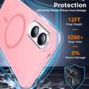 SPIDERCASE Magnetic for Samsung Galaxy S25 Edge Case, [10 FT Military Grade Drop Protection] Heavy Duty Shockproof Phone Case for Galaxy S25 Edge 5G, Pink