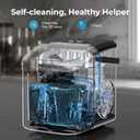 Countertop Ice Maker Machine, 8 Ice Cubes in 6 mins, 26lb/Day Ice with 2 Sizes- Portable Mini, Energy Saving & Basket/Scoop for Home/Party/Travel/Camping/Bar,Black
