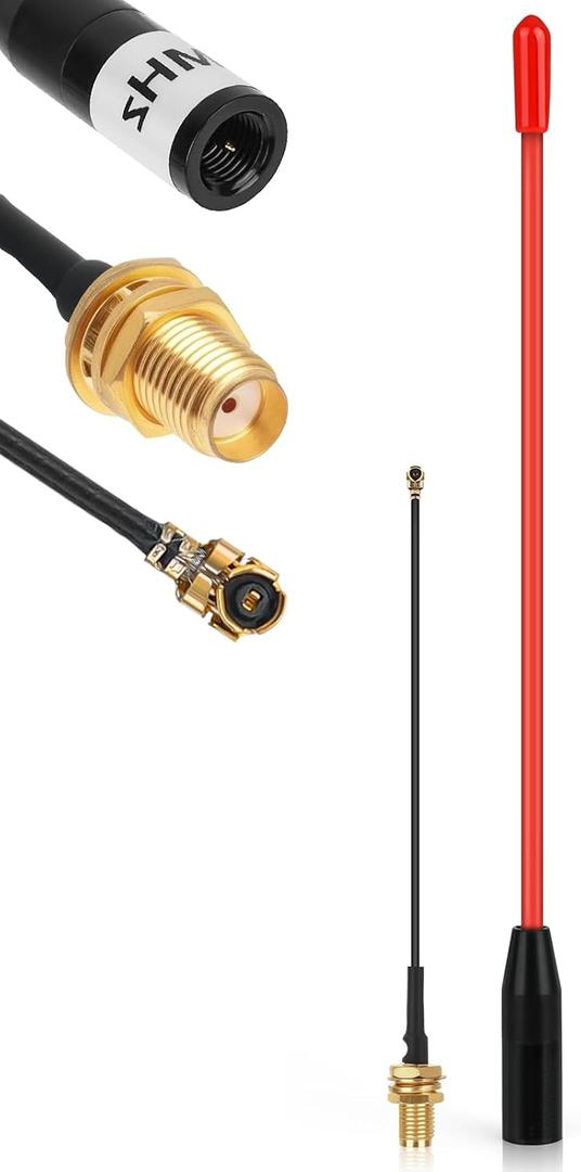 Meshtastic LoRa Antenna 915MHz 10dBi Gain - Omni SMA Male Connector 17cm Long Range Soft Whip Antenna (Red)