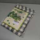 2 x XCHI Watercolor Plaid Green Shamrocks Clovers St. Patrick's Day Table Runner Table Decoration for Party Home Kitchen Dining Holiday Decor 13x48 Inch