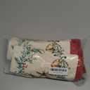 Maison d' Hermine Cloth Napkins Set of 4 100% Cotton for Thanksgiving Christmas Decorations Everyday Reusable Square Fall Napkins Cloth Washable Dinner Party (Holly Time, 20"x20")