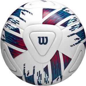 WILSON NCAA Veza Match Soccer Ball - Size 5, White/Blue/Purple