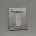 Upgraded Bluetooth 5.4 Transmitter Receiver, Airplane Bluetooth Adapter with Qualcomm aptX Adaptive, Supports 2 AirPods/Headphones, Wireless Audio Transmitter for TV, Travel, Car & Gym, Cable Storage