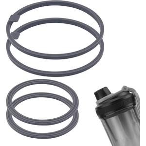 6 x 4 Pcs Gasket Replacement for VOLTRX Electric Protein Blender Shaker Bottle 24oz, Silicone Sealing Ring Gaskets Seal Parts Leak-Proof Replacement Seal Part for Spout Lid BPA-Free