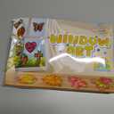 32 Sets Spring Suncatchers Craft Kit Flower Pot DIY Window Art Sun Catchers Stained Glass Ornament Colorful Plant Paper Crafts Home School Classroom Decorations Creative Project Activity Game