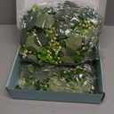 Dolicer 2 Packs 6FT Artificial Eucalyptus Garland, Faux Greenery Garland Fake Vines Hanging Silver Dollar Eucalyptus Leaves for Wedding Backdrop Arch Table Wall Party Home Decor (Grey Green With White Seed)