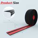 10Ft Stair Nosing Stair Edge Trim, Stair Nose, Non-Slip Self Adhesive Stair Edge Protector Suitable for Indoor/Outdoor Stairs (Black)