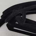 MIZGI Premium Velvet Hangers 8 Pack Heavyduty- Non Slip No Shoulder Bump Suit Hanger - Chrome Hooks,Space Saving Clothes Rounded Shape for Coat,Sweater,Jackets,Pants