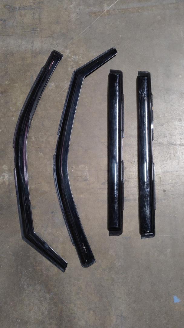 Black Car Window Visors 40" and 30" 