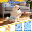 Male Dog Diapers with Wetness Indicator, Disposable Belly Band for Puppy Male Diapers, Doggie Wraps for Puppy Training, Incontinence (S, 52 Count)