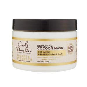 Carol's Daughter Goddess Strength Repairing Cocoon Hydrating Hair Mask for Waves, Coils and Curls, Hair Treatment With Castor Oil, 12 Oz