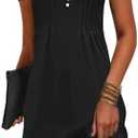 ETCYY Sundresses for Women 2026 Vacation Swim Cover up Beach Dresses Button Down Sleeveless Boho Floral V-Neck Summer Dress, M