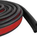 Truck Tonneau Cover Seal, Camper Shell Seal Rubber Weather Stripping with Double Hole, Universal Tailgate Seals for Pickups Trucks Campers Cars(24.6Ft)