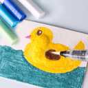 Magic 3D Foam Texture Painting Kit,Magic Puffy Paint,3D Drawing Canvas Sponge,DIY Bubble Drawing Pens Art Supplies,10Pcs Puffy Paint Paper(Rectangular)