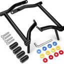 Saddlebag Guard Crash Bar Bracket compatible with Harley Davidson Touring Street Glide Road Glide Road King Electra Glide Ultra Limited CVO Black Tip Over Bar 2009-2025