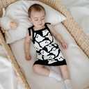 Yccutest Infant Girl Halloween Knitted Dresses Baby Girl Ghost Outfit Halloween Knit Sweater Toddler Sleeveless Mini Dress