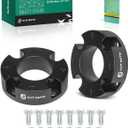 YHTAUTO 2.5 Inch Front Leveling Lift Kit Fits 2007-2023 Toyota Tundra | RWD/4WD | Aluminum Strut Spacers Raise the Front By 2.5 Inch | 2PCS Suspension Leveling Kit w/Hardware