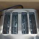 Cuisinart 4 Slice Compact Stainless Steel Toaster with Extra-Wide Slots for Bread, French Toast, Bagels & Pastries, Defrost & Reheat Functions, CPT-180P1, Brushed Stainless, Removable Crumb Tray