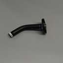 Cobbe Shower Arm with Flange and Teflon Tape, 6-Inches Wall Mounted Shower Pipe Arm Extension for Fixed Shower Head, Matte Black