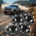 YHTAUTO 6x5.5 Hubcentric Wheel Spacers 2 inch Fits Silverado Sierra 1500, Forged 6x139.7mm, Chevy GMC Cadillac, Tahoe, Yukon, Suburban, 6 Lug Tire Spacers 50mm w/ M14x1.5 Studs 78.1mm Hub Bore 4PCS