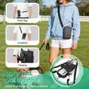 YUDODO Dog Front Backpack Carrier 5-15 lbs, Soft Breathable Pet Front Facing Carrier with Adjustable Straps, Multi-Pocket Design, for Small Dogs & Cats (with Detachable Sling Pouch - Black)