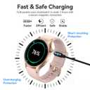 VeryFit Smart Watch Charger USB Magnetic 2 Pin Smartwatch Replacement Charging Cable Cord (2 Pack)