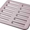 Financier Cake Pan, 12-Cavity Non-Stick Rectangle Muffin Pan Biscuits Cookies Bakeware for Oven Baking (Champagne Gold)