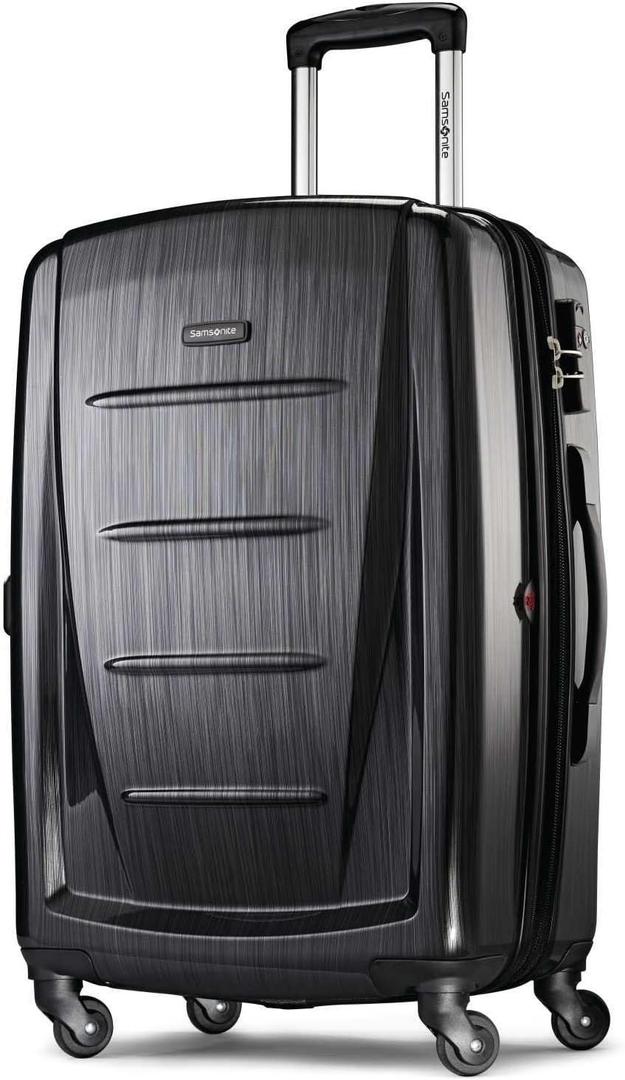 Samsonite Winfield 2 - 20-Inch Hardside Luggage with 360 Spinner Wheels, TSA Lock, Airline Approved - Brushed Anthracite