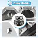 500027H 33406787015 2PCS Rear Left & Right Wheel Hub Bearing Assembly Compatible with BMW X3 2011-2017, X4 2015-2018 Replace# 33406867815