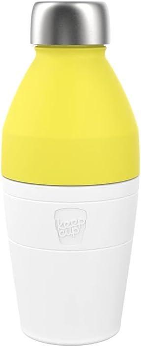 KeepCup Water Bottle, Reusable Insulated Stainless Steel Dual Opening with Leakproof Steel Cap, 18oz/530ml - Solo
