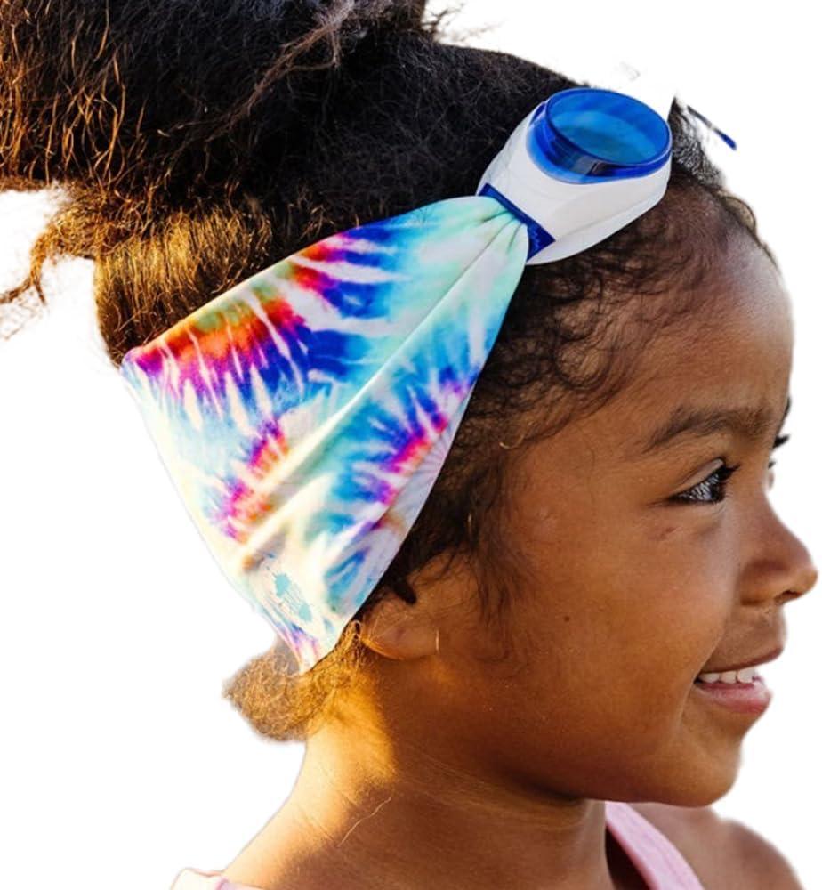 Splash Place SWIM GOGGLES with Fabric Strap - Adult & Kids Swim Goggles - Around The World Theme (Tie Dye) Splash Place SWIM GOGGLES with Fabric Strap - Adult & Kids Swim Goggles - Around The World Theme (Tie Dye)