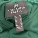 Adrianna Papell Women's Satin Crepe Dress | One Shoulder Evening Gown with Twisted Metallic Ring & Draped Bodice, Deep Forest, 14