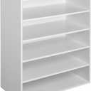 ClosetMaid 1565 Stackable 5-Shelf Organizer, White