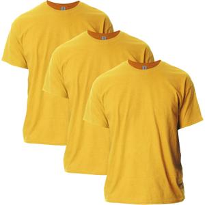 Gildan Adult Ultra Cotton T-Shirt, Style G2000, Multipack, 3X-Large, Gold, 3
