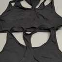 Hanes Racerback Bralette Pack, Stretch Cotton Knit Low-Impact Bra, Moisture-Wicking Cotton T-Back Bra Top, 3-Pack S