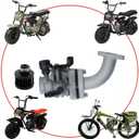 Stage 2 Kit Curved Manifold Racing Performance Slide intake pipe Carb for lifan 79cc 105cc Engine, Phatmoto Gas Bike, Monster Mega Moto MM80, for Coleman B100 Motovox MBX10 Baja DB30 Mini Bike