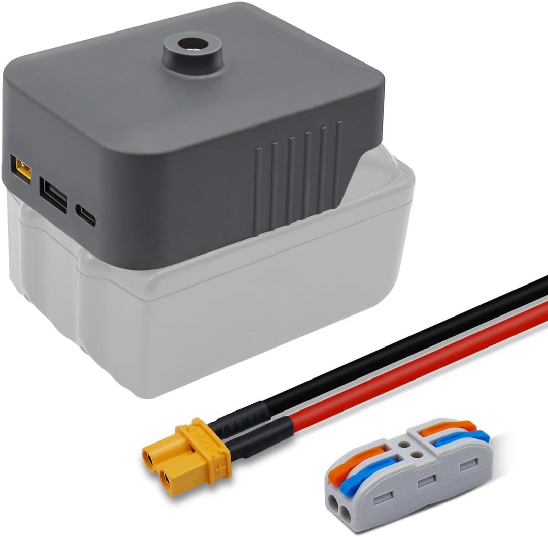 Makita Battery Adapter, Bosch Battery Converter, Power Source Inverter with USB Charger Outlets for Makita/Bosch 12V 18V Power Tools Battery for Rc Car, Robotics, Rc Truck,DIY use