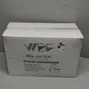 WDF Partyware 350Piece Gold Dinnerware Set for 50 Guests - Gold Plastic Plates with Disposable Cutlery Include:50Dinner Plates-50Dessert Plates-50Pre Rolled Napkins with Silverware for Valentines Day (White and Gold)