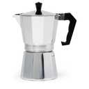 Primula Classic Stovetop Espresso and Coffee Maker, Moka Pot for Italian and Cuban Café Brewing, Greca Coffee Maker, Cafeteras, 6 Espresso Cups, Silver