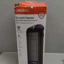 Lasko CT14650 Small Portable 1500W Oscillating Electric Ceramic Space Heater with Manual Thermostat and Overheat Safety Protection for Indoor Home Use (15.7 inches (Pack of 1))