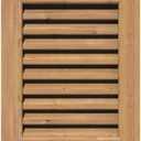 Ekena Millwork GVWVE12X1201SFUWR Vertical Gable Vent Gable Vent, 12"W x 12" (17"W x 17"H Frame Size), Western Red Cedar, Unfinished